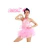 Buy cheap Childrens Ballerina Outfits / Dance Costumes Full Sequins Pink Pleated Tulle Skirt from wholesalers