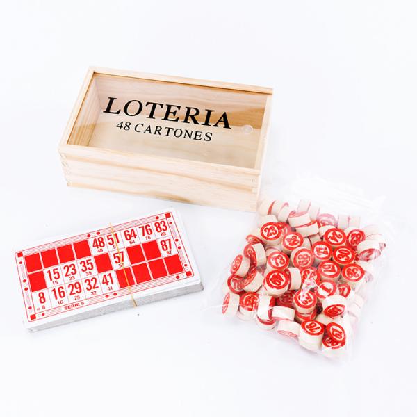 Buy cheap Natural Wood La Loteria Cards Game Toy For Unisex 90pcs Coin 48pcs Cards from wholesalers