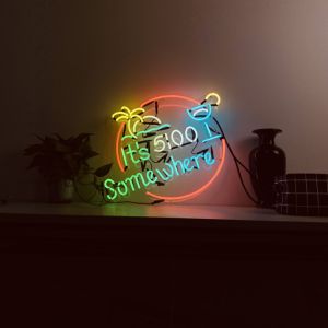 Buy cheap Acrylic Customized Neon Light Box Sign Pink Cocktail Waterproof from wholesalers