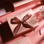 Environmental Paper Boxes with Magnetic Closure and Ribbon Custom Logo Gift
