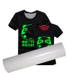 White Htv Glitter Vinyl Rolls Wholesale Glow At Night In The Dark Provide Cut