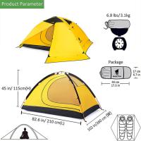 Buy cheap 200 X 150mm 2 People Outdoor Camping Tent Double Layer 4 Season Mountaineering product