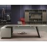 Buy cheap Modern L Shape Ergonomic Office Desk Luxury High End Executive Office Desk And Chair Ceo Boss Wooden Office Desk from wholesalers