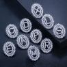 Buy cheap Letter Necklace Earing Jewelry Set CZ Crystal Necklace and Earring Sets Big Wedding Jewelry Sets from wholesalers