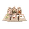 Buy cheap Personalised Christmas Small Gift Burlap Drawstring Pouch Jute Bags from wholesalers