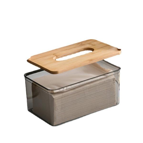 Buy cheap Transparent Rectangular Tissue Dispenser Box Storage For Bathroom Kitchen from wholesalers