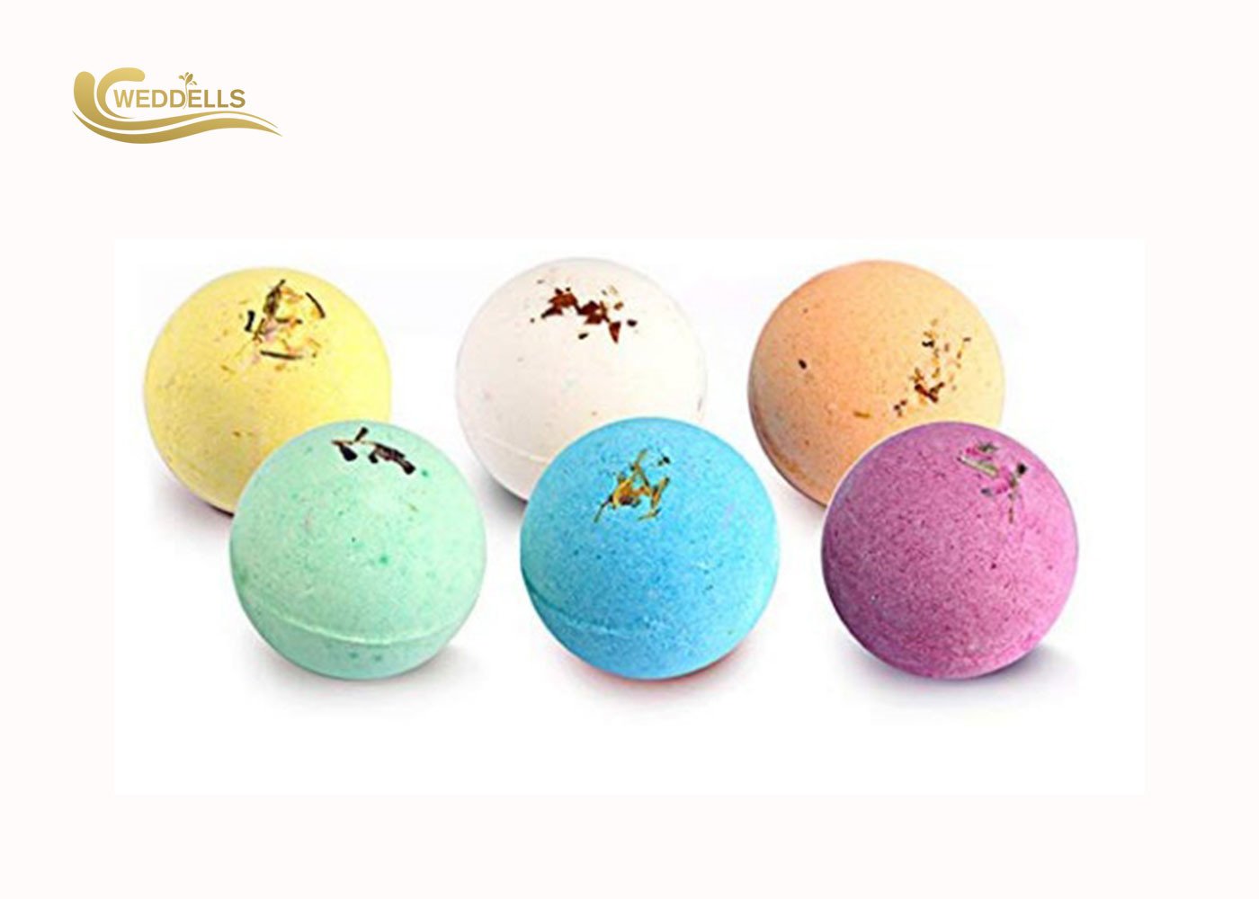 100% Natural Flower Bath Bomb , Handmade Bath Bombs With Custom Sticker