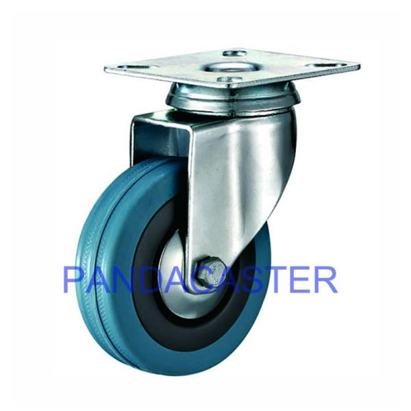 Buy cheap Light Duty Institutional Casters Gray 3 Inch Swivel Caster Rubber Wheels from wholesalers