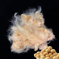 Buy cheap Anti Ultraviolet Natural Soybean Protein Fiber Whiteness 52% For Filling product