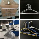 Laundry Factories Metal Wire Hanger , White / Blue Clothes Drying Hanger