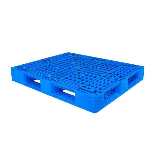 4-Way Entry Black Recycled HDPE Disposable Package Pallet for Storage and