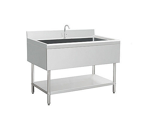 Restaurant Kitchen Stainless Steel Catering Equipment Wash Dish Pool Single Sink Food Cleaning