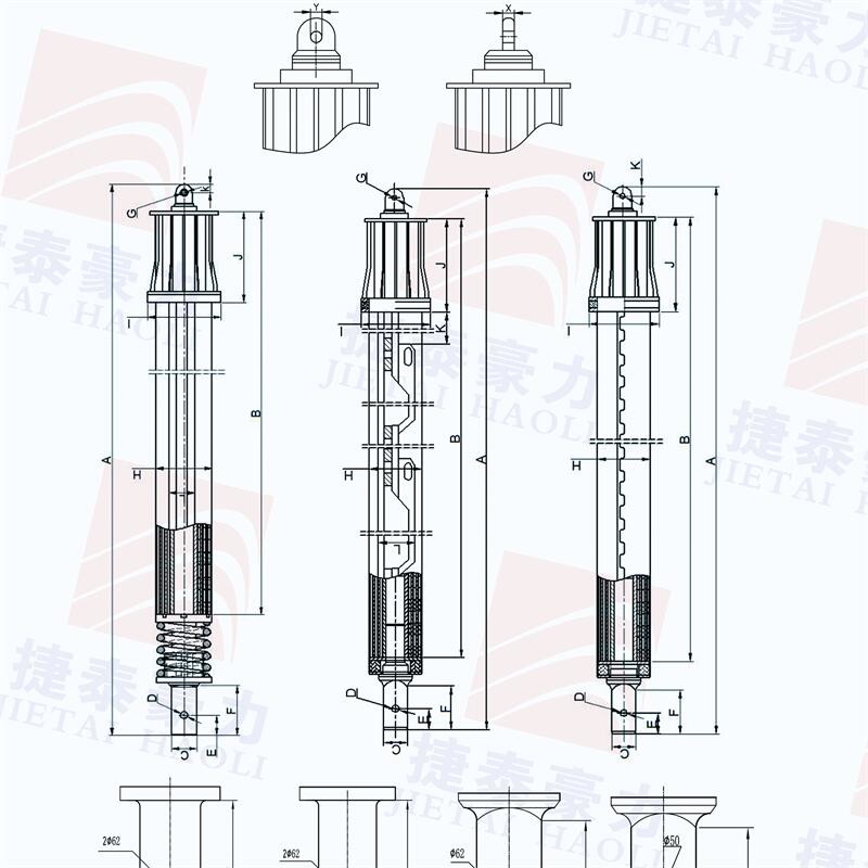 355-4*12 Interlocking Telescopic Kelly Bar 40m Drilling Depth For Rotary Piling Rig For Construction