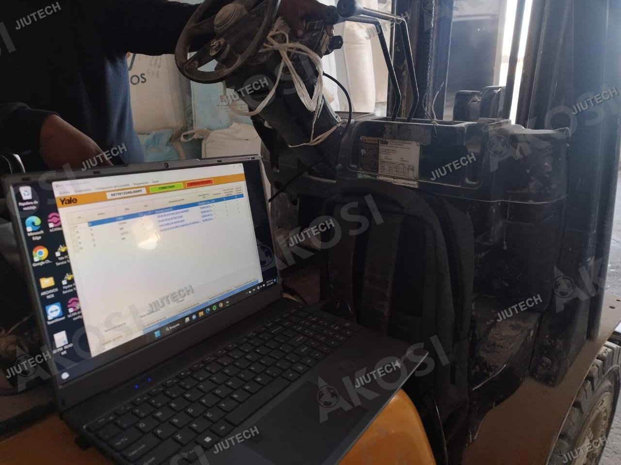 Forklift Diagnostic Tool For Yale Hyster PC Service Tool+CF19 Laptop Ifak CAN USB Interface Hyster Yale Lift Truck Diagn