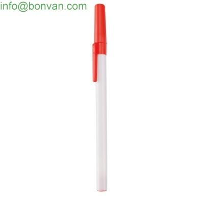 Buy cheap cheap hotel use plastic ball pen, stick ballpoint pen for logo promotional from wholesalers