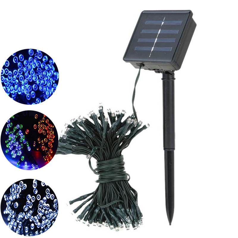50/100/200 Led Solar Fairy Lights Outdoor Waterproof Street Garland Houses Christmas Garden Decorations String Light Strip Chain
