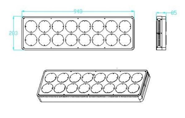 Buy cheap 600w Grow Plants Diamond LED Panel Full Spectrum Powerful Flowering Grow Light Led from wholesalers