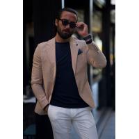 Buy cheap Double Breasted Camel Mens Casual Business Jacket No Tie product