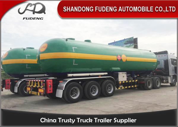 Buy cheap Fudeng 3 Axles Max 25Tons / 60m3 / 60000Liters Lpg Propane Tanker , LPG Transport Trailer from wholesalers
