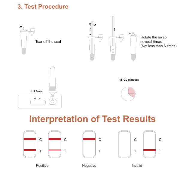 15 Min SARS-CoV-2 Ag Antigen Self Test Kit Colloidal Gold 10 Tests/Kit CE