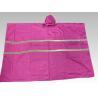 Buy cheap Rose Waterproof Poncho With Hood Reflective Oxford Women'S Work Raincoat from wholesalers