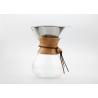 Buy cheap Durable Glass Drip Coffee Pot With Classic Polished Wood For Making Coffee from wholesalers