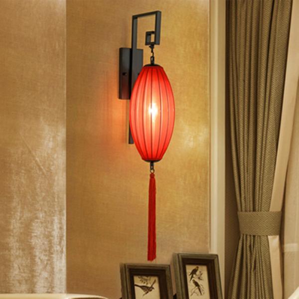 Buy cheap Classical Chinese Style Festive Quaint Rural Wood Red Lantern Wall Lamps(WH-OR-92) from wholesalers