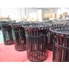 Buy cheap Sustainable Outdoor Trash Cans Surface Mounted With Sandblasting Zinc Spraying Finish from wholesalers