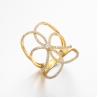 Buy cheap Gemnel new arrivals minimalist jewelry 18k gold plated shell pearl cubic zircon stacking ring from wholesalers