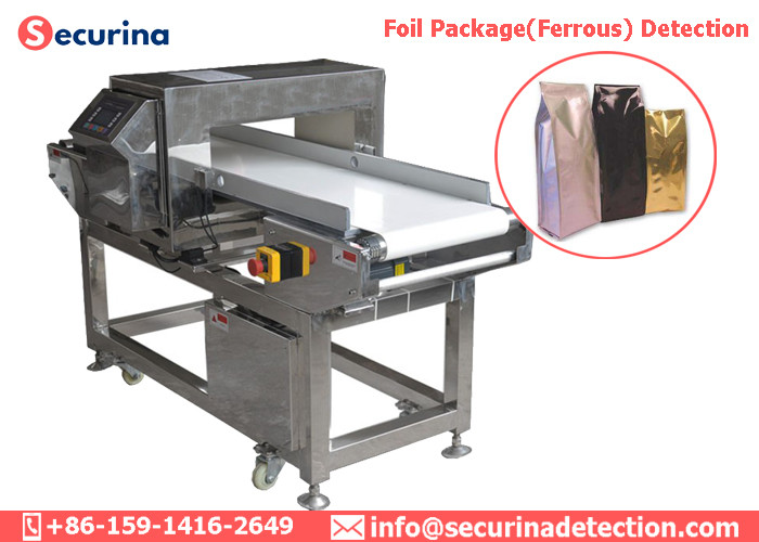Waterproof Food Industry Linear Conveyor Belt Metal Detector High Sensitivity