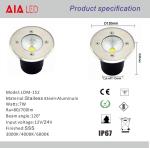 7W exterior cob led underground lights IP67 & COB Buried light LED /LED garden