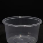 400ml Round Snap Lid Disposable PP Food Lunch Box For Fruit And Vegetable