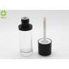 Buy cheap Round Plastic Lip Gloss Tube / Empty Foundation Containers With Brush Capacity 20ml from wholesalers