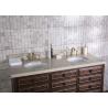 Buy cheap Simple Elegant Custom Bathroom Vanity Tops White Sink Built In Type from wholesalers