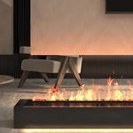 Modern Technology Metal Water Vapor Fireplace For Indoor/Living Room/Hotel