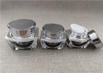 Square Shape PP PE Acrylic Jars For Cosmetics 15 / 30G 62 * 60 * 55MM