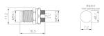 IP67 Waterproof Industrial M8 Male Front Mount Socket With 3/4pin Screw Terminal