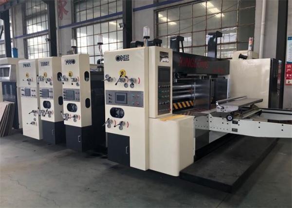 Buy cheap 3 Colors Automatic Corrugated Cardboard Printing Machine With Slotting Die Cutting from wholesalers