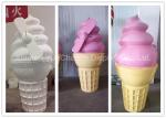 Buy cheap Pink Color Artificial Fiberglass Decoration Ice Cream Cone For Shipping Centre from wholesalers