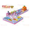 Buy cheap Carrot Inflatable Kids Jumping Castle ( Orange & Blue & Pink ) from wholesalers