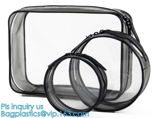 makeup pouch travel clear PVC toiletry bag, makeup PVC cosmetic bag with bubbles