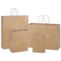 Buy cheap UV Coating Recyclable 125 Gram Kraft Paper Bags For Shopping Packing product