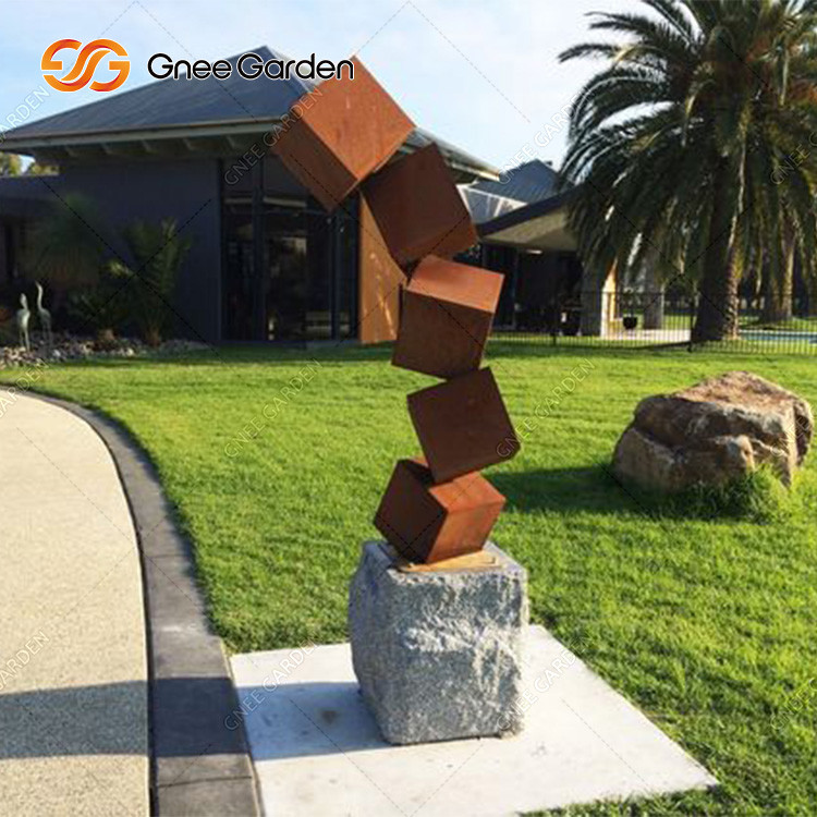 New Design Large Outdoor Modern Corten Steel Sculpture Art