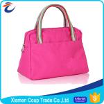 Canvas Womens Tote Bags Romantic Pink Color Suitable For Promotional Gift