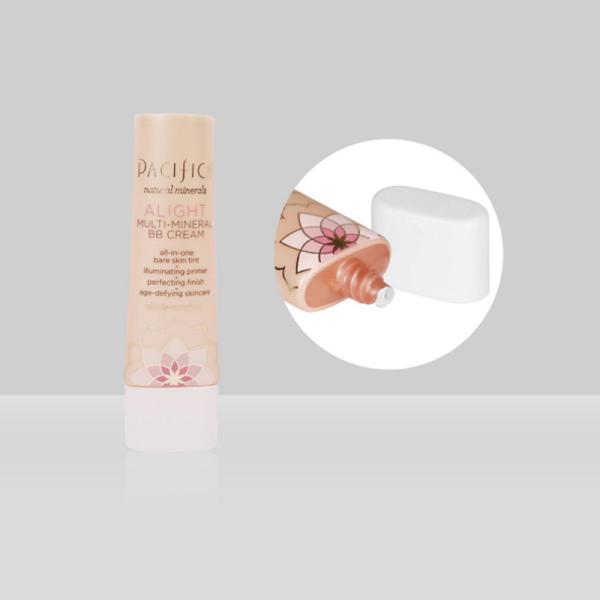 Buy cheap Liquid Foundation Custom Cosmetic Tubes D30mm 30-60ml With Super Flat Cover Plastic Oval Tube from wholesalers