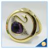 Buy cheap Shinny Gifts Elegant Swan Design Rhinestone Mirror Compact Mirror For Wedding Souvenir from wholesalers