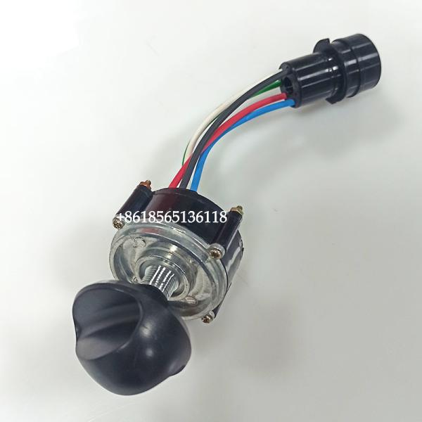 Quality 163-6710 1636710 Round Plug Throttle Knob Fuel Dial Switch For E312 E320 E320V2 Rotary Switch Excavator Parts for sale