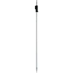Silver Telescopic Total Station Reflector Pole 2.15m Survey Prism Pole