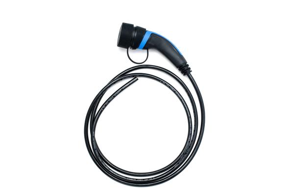 Buy cheap Black Blue 32A Type 2 Tethered Charging Cable 3 Phase IEC 62196-2 from wholesalers