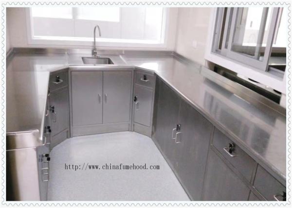 Stainless Steel Laboratory Wall Bench For Cleanroom Resist Strong Acid And